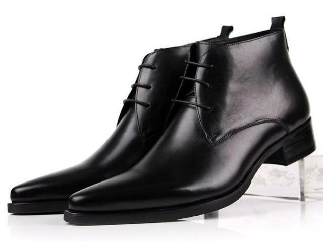 Mens black winklepicker shoes deals