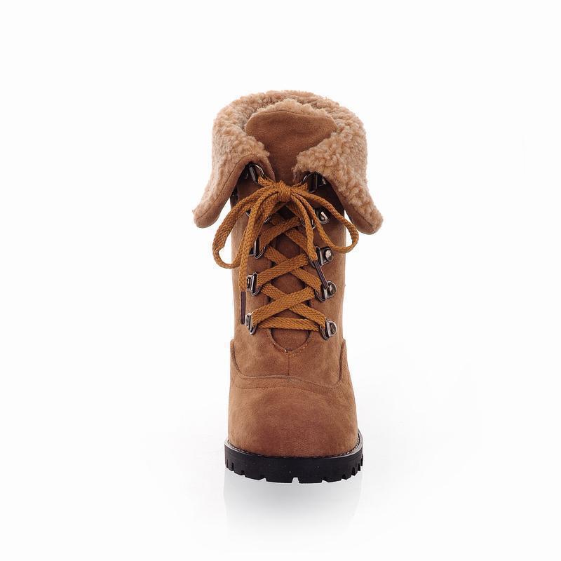 Winter Snow Boots Women Shoes Thick Heels - Shoes - LeStyleParfait Kenya