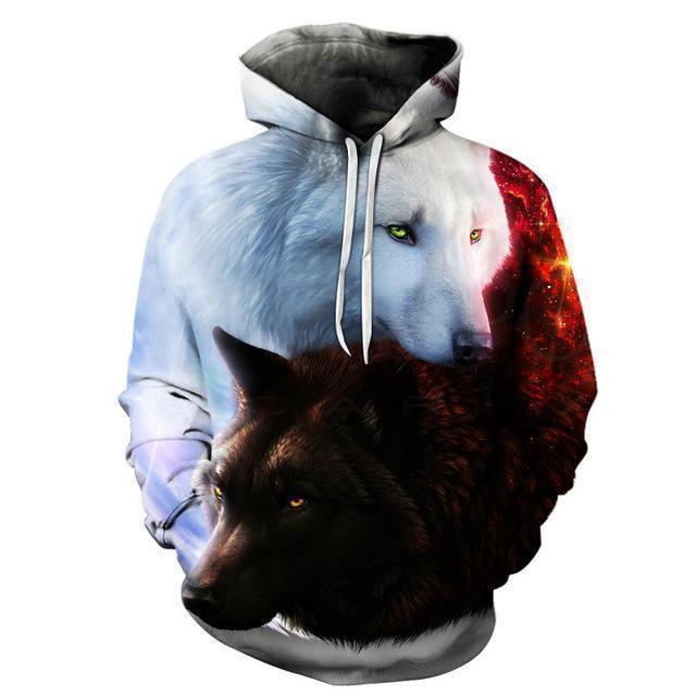 Wolf 3D Hoodie UNISEX - Unisex Hoodie - LeStyleParfait