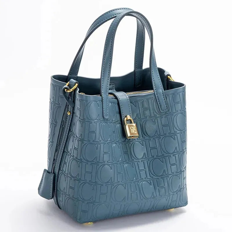 Women's Embossed Tote bag Handbag - - LeStyleParfait