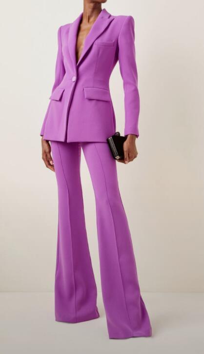 London Lavender Slim-Fit Suit 2-Piece  Pantsuits for women, Pant suits for  women, Suits for women
