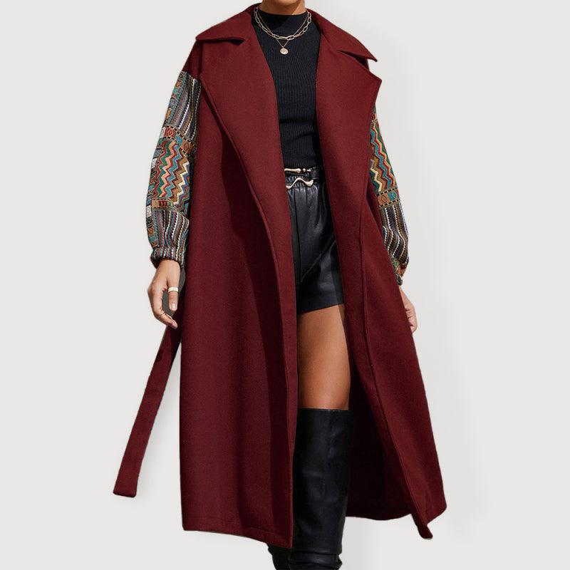 Women's Lapel Loose Woolen Coat - Overcoat - LeStyleParfait