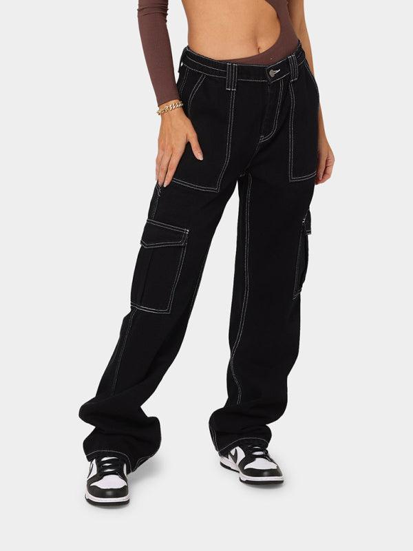 Buy Casual Wide Leg Women's Cargo Pants at LeStyleParfait Kenya