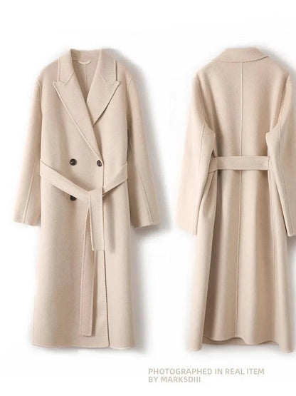 Women's Winter Wool Wrap Coat - Woolen Wrap Coat - LeStyleParfait