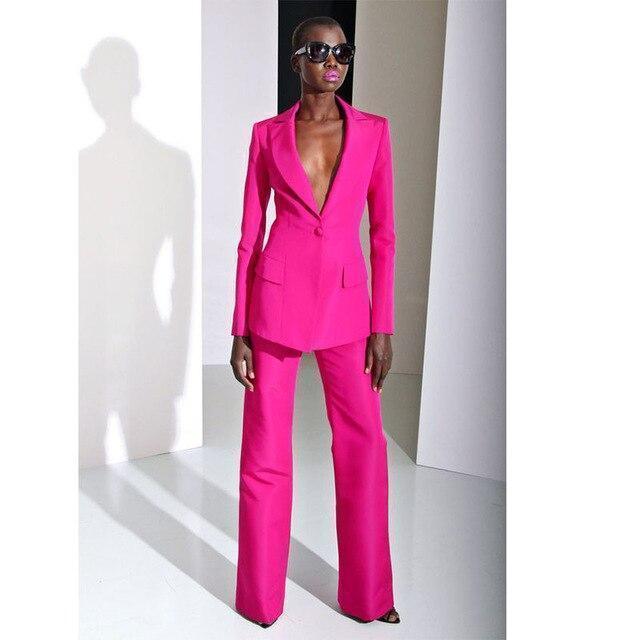 Hot Pink Blazer Trouser Suit for Women, Pink Pantsuit for Women, 3-piece  Pantsuit for Women, Womens Formal Wear -  Denmark