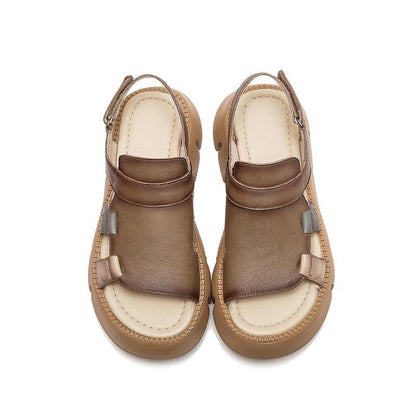 Block Heel Wedge Sandals - Wedge Shoes - LeStyleParfait Kenya