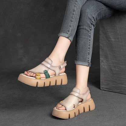 Block Heel Wedge Sandals - Wedge Shoes - LeStyleParfait Kenya