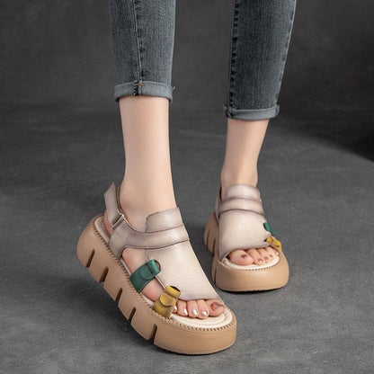 Block Heel Wedge Sandals - Wedge Shoes - LeStyleParfait Kenya