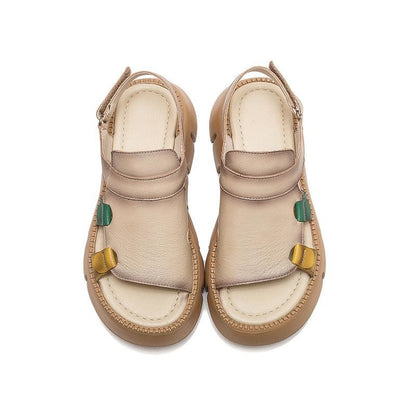 Block Heel Wedge Sandals - Wedge Shoes - LeStyleParfait Kenya