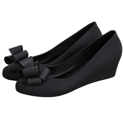 Bowtie Pumps Wedge Shoes - Wedge Shoes - LeStyleParfait Kenya