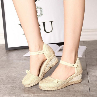 Casual Breathable Wedge Shoes - Wedge Shoes - LeStyleParfait Kenya