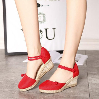 Casual Breathable Wedge Shoes - Wedge Shoes - LeStyleParfait Kenya