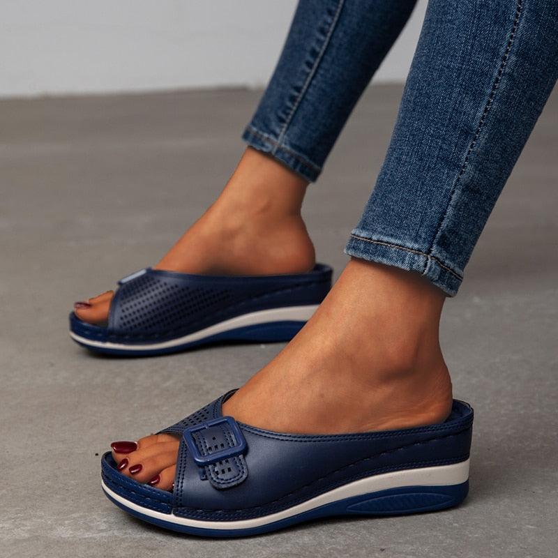 Step cali bay wedge sandal deals