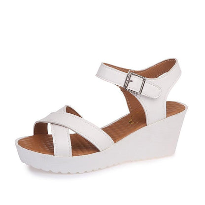 Casual Straps Wedge Sandals - Wedge Shoes - LeStyleParfait Kenya