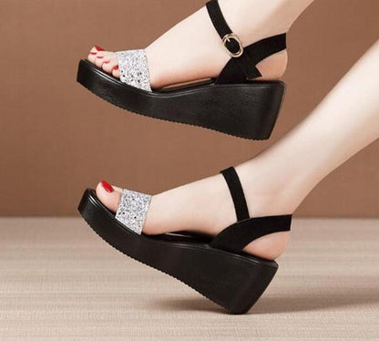 Classy Summer Wedge Sandals - Wedge Shoes - LeStyleParfait Kenya