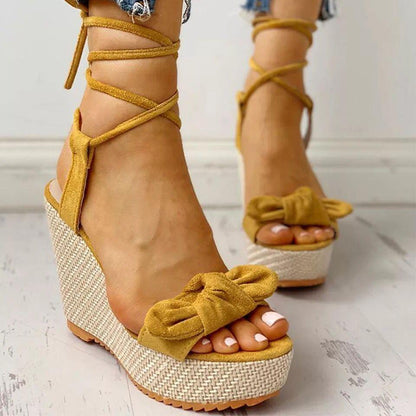 Elegant Strap Wedge Sandals - Wedge Shoes - LeStyleParfait Kenya