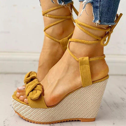 Elegant Strap Wedge Sandals - Wedge Shoes - LeStyleParfait Kenya