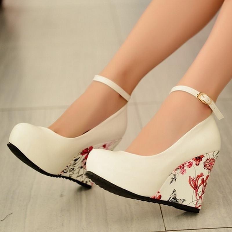 Floral Wedge Shoes - LeStyleParfait Kenya