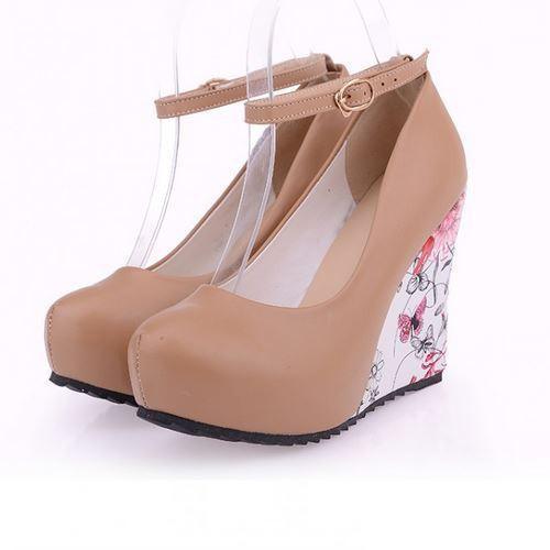 Floral Wedge Shoes - LeStyleParfait Kenya