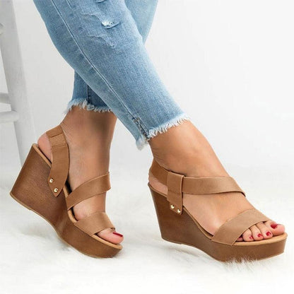 Ladies Slip On Wedge Shoes - Wedge Shoes - LeStyleParfait Kenya