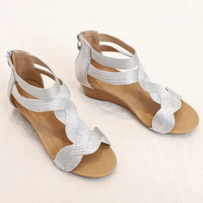 Low Heel Wedge Sandal Shoes - Wedge Shoes - LeStyleParfait Kenya