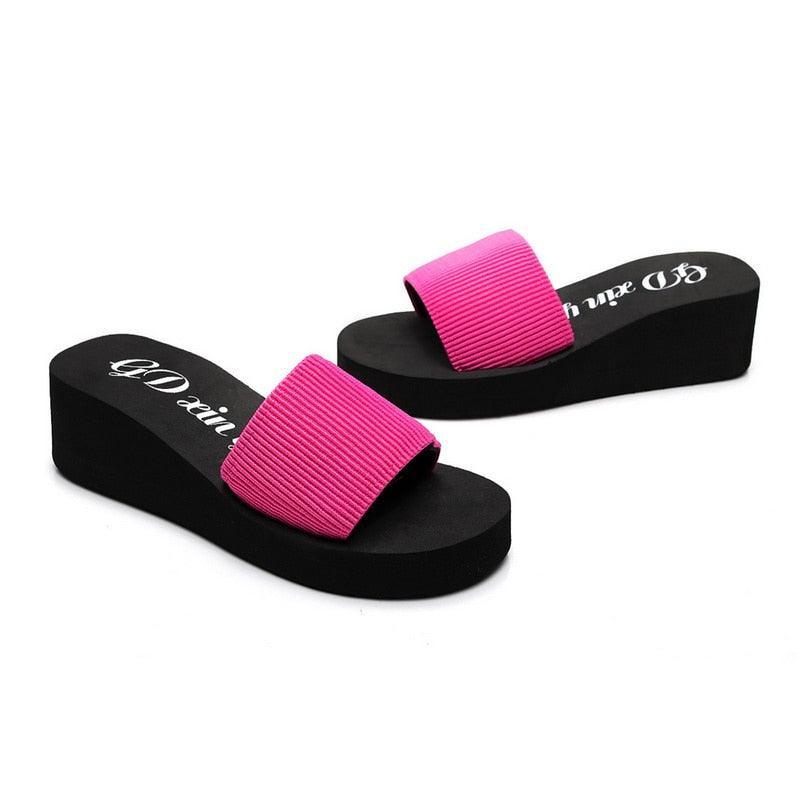 Buy Slip-on High Heels Wedge Sandals at LeStyleParfait Kenya