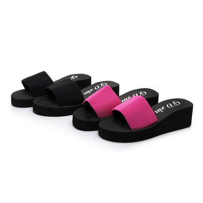 Muffins Slip-On Wedge Sandals - Wedge Shoes - LeStyleParfait Kenya