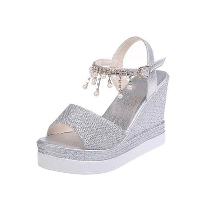 Peep Toe Summer Wedge Shoes - Wedge Shoes - LeStyleParfait Kenya