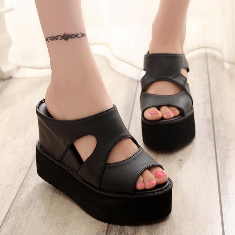 Platform Wedge Sandals - LeStyleParfait Kenya