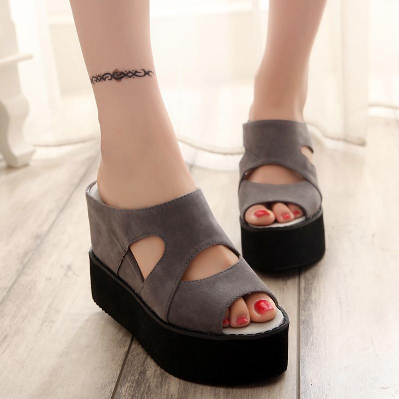 Platform Wedge Sandals - LeStyleParfait Kenya