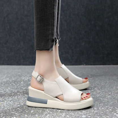 Platform Wedge Sandals Shoes - Wedge Shoes - LeStyleParfait Kenya