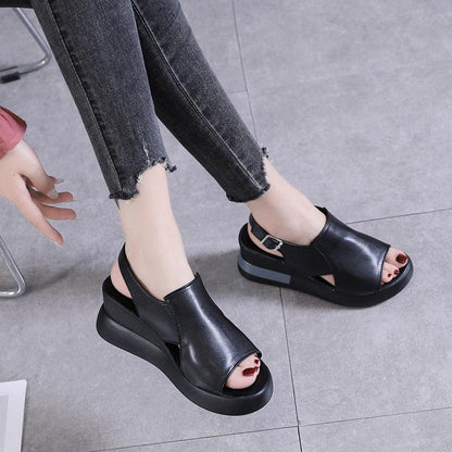 Platform Wedge Sandals Shoes - Wedge Shoes - LeStyleParfait Kenya