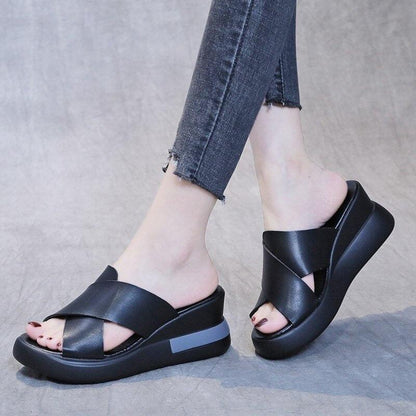 Platform Wedge Sandals Shoes - Wedge Shoes - LeStyleParfait Kenya