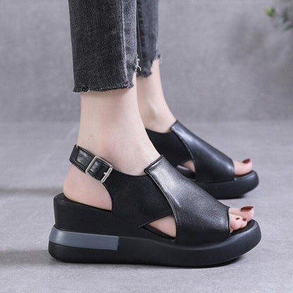 Platform Wedge Sandals Shoes - Wedge Shoes - LeStyleParfait Kenya