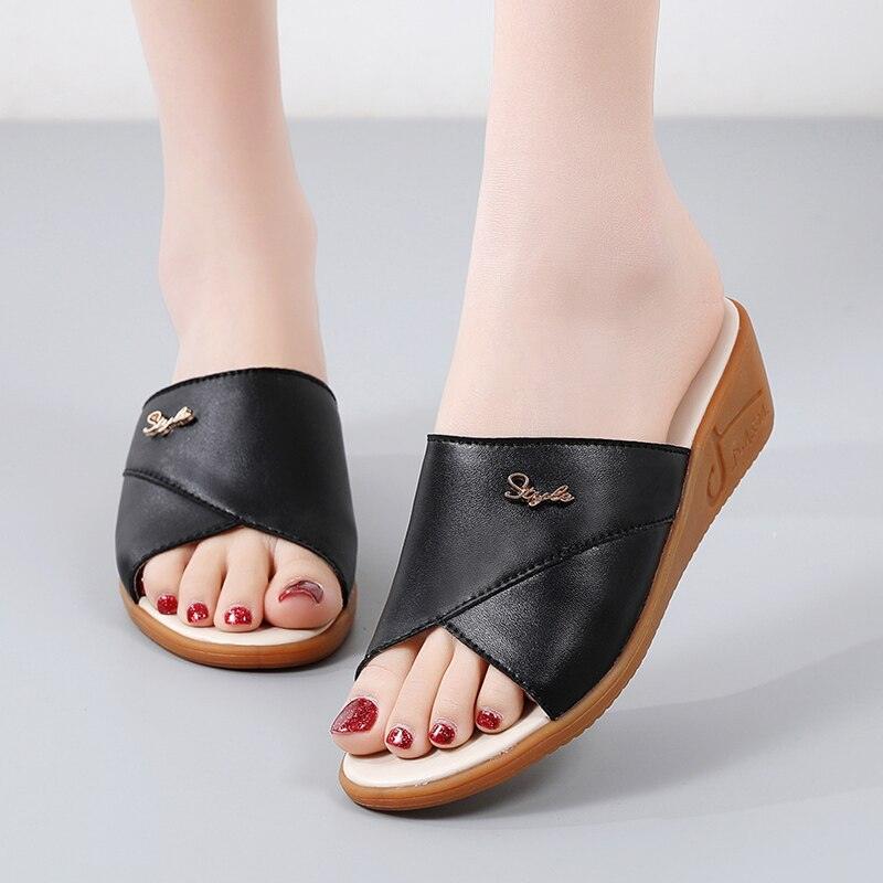 Slip-on Casual Wedge Sandals - Wedge Shoes - LeStyleParfait Kenya