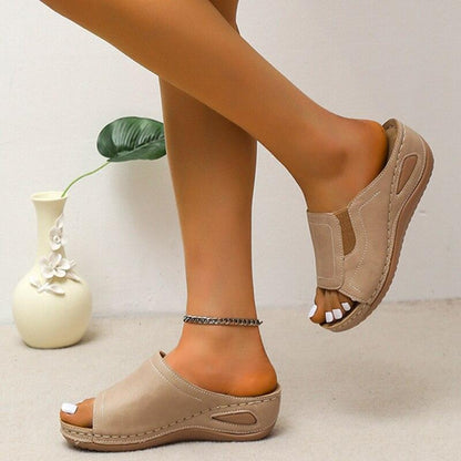 Slip-On Wedge Sandal Shoes - Wedge Shoes - LeStyleParfait Kenya