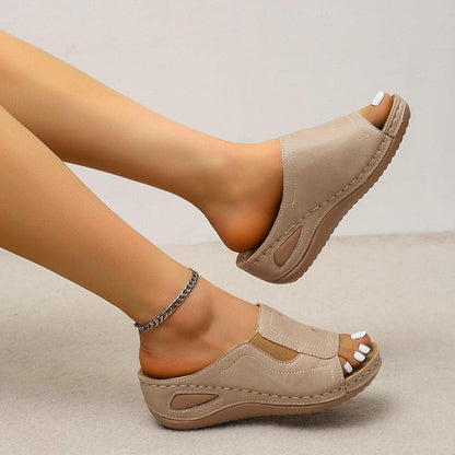 Slip-On Wedge Sandal Shoes - Wedge Shoes - LeStyleParfait Kenya