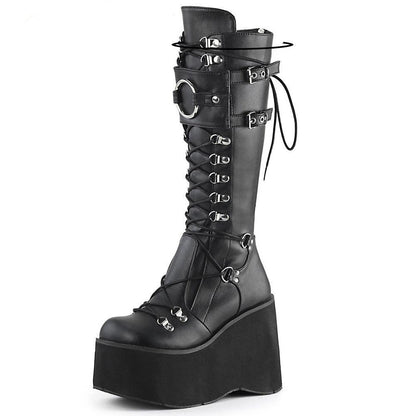 Strap Platform Wedges Boots - Wedge Shoes - LeStyleParfait Kenya